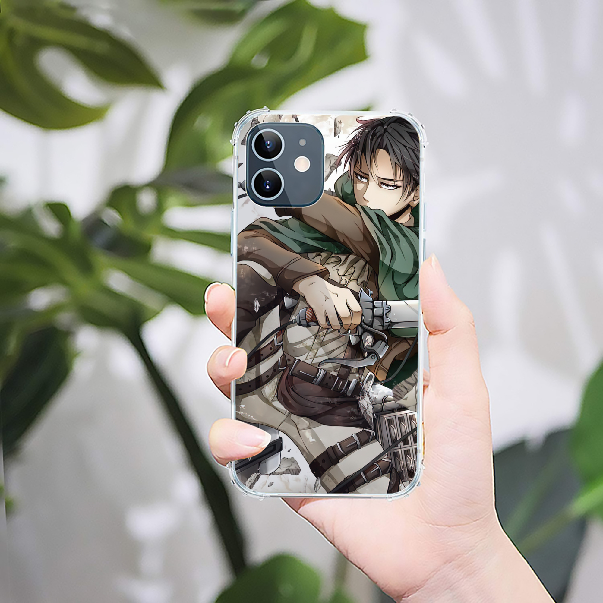 （画像用） 進撃の巨人 Attack on Titan 【iPhone 12シリーズ対応】透明スマホケース（クリアソフトケース）